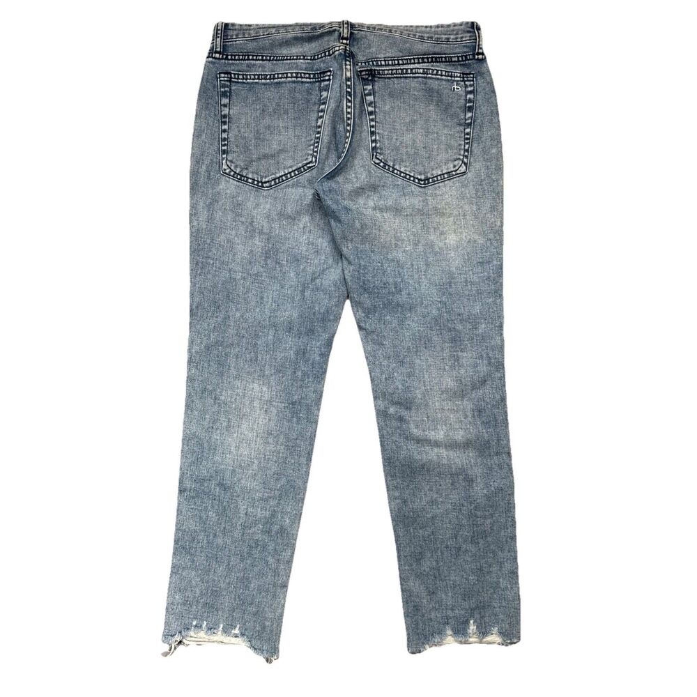 Rag & Bone Dre Low Rise Slim Boyfriend Jeans 26 (30x26) Mendecino Distressed - Picture 3 of 12